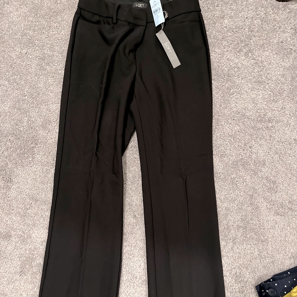 NWT Loft Petite Black Dress Pants